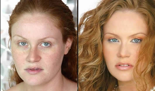 عکس های دیدنی از زنان زشتی که با آرایش زیبا شدند 