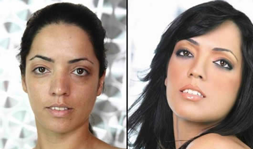 عکس های دیدنی از زنان زشتی که با آرایش زیبا شدند 1