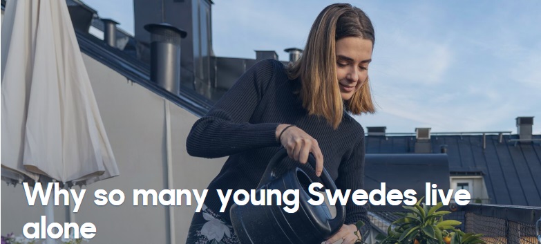 چرا جوانان سوئدی تنها زندگی می‌کنند؟ 1