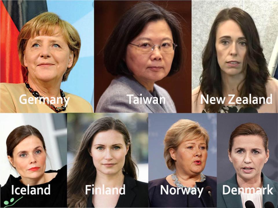 رهبری زنان؛ عنصر مشترک 7 کشور موفق در مبازره با کرونا 