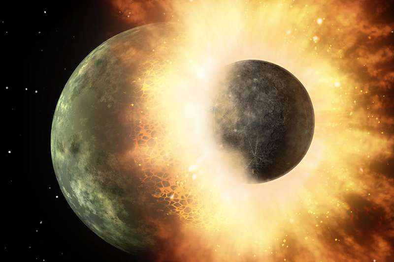 آیا تولد خشونت‌بارِ ماه زمینه‌ساز حیات در زمین شد؟ 1