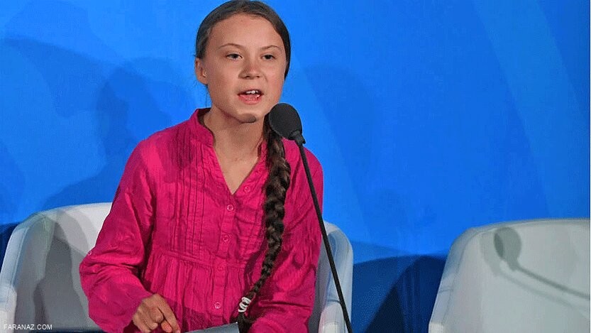 دختر 16 ساله ای که با سخنانش به رهبران جهان تلنگر زد 1