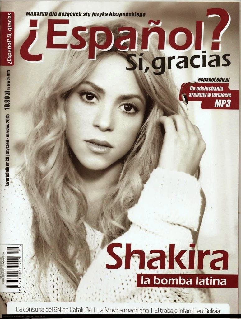 شکیرا در جلد مجله لهستانی "Español si, gracias" 1