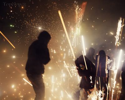 جشن آتش بازی در مکزیک 1
