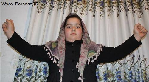 رکورد زنی دختری 8 ساله ایرانی با 126 کیلو وزن + عکس 1
