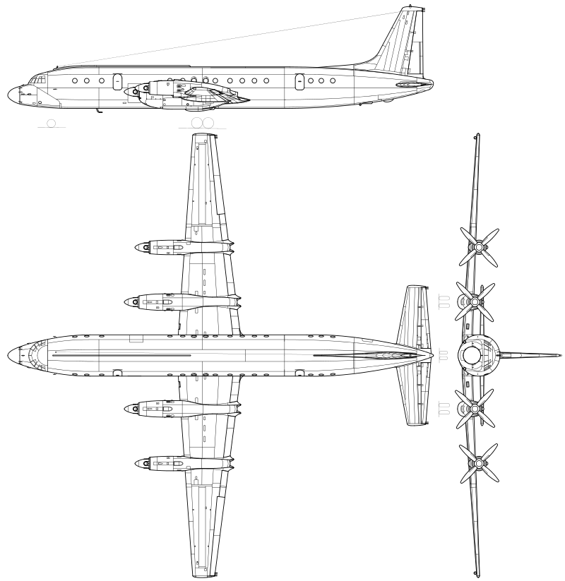 هواپیمای توربوپراپ ایلیوشین ایل-۱۸ 1