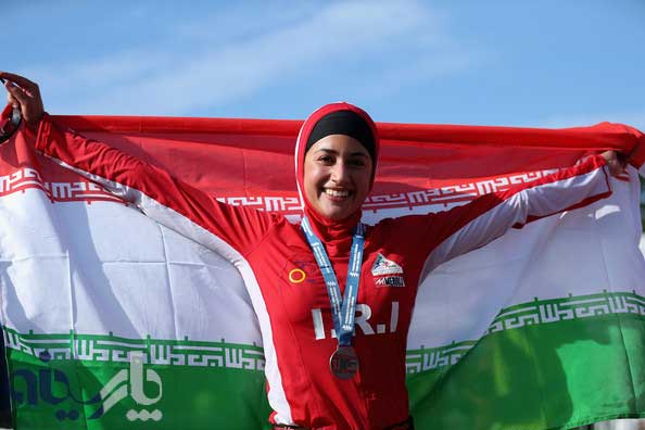 پرچم ایران و ورزشکاران! خدایی باعث افتخاره 1