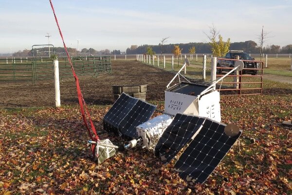 پروژه «سلفی فضایی» سامسونگ در یک مزرعه سقوط کرد 1