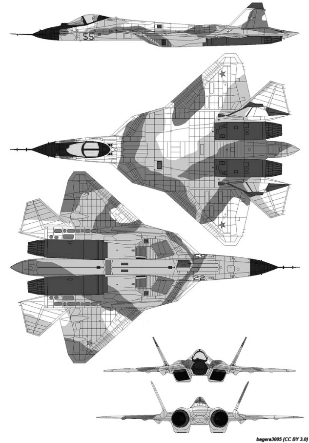 عکس ها و مشخصات فنی جنگنده سوخو 57 1