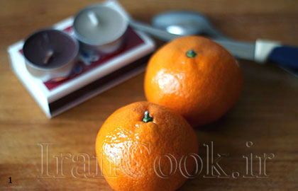 ساخت جاشمعی پرتقال 