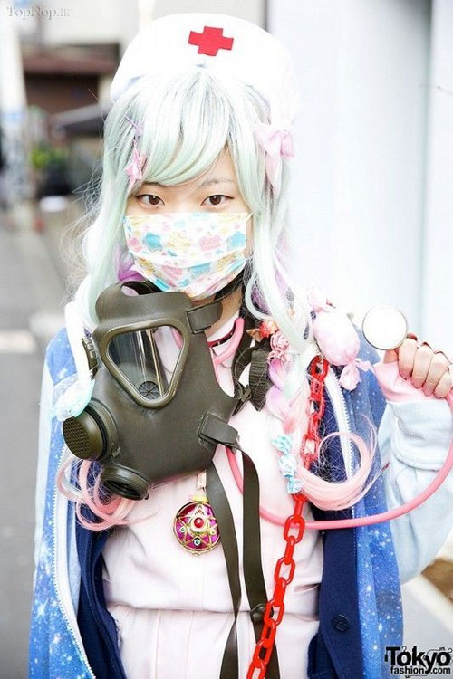 تیپ وآرایش عجیب دختران ژاپنی +عکس 
