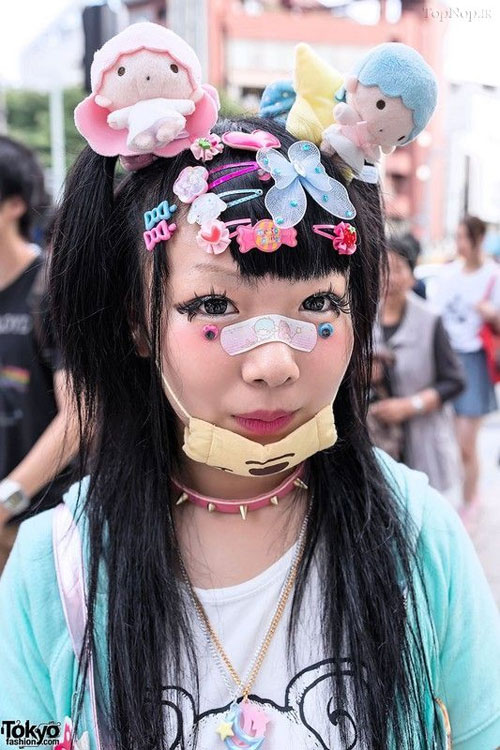 تیپ وآرایش عجیب دختران ژاپنی +عکس 
