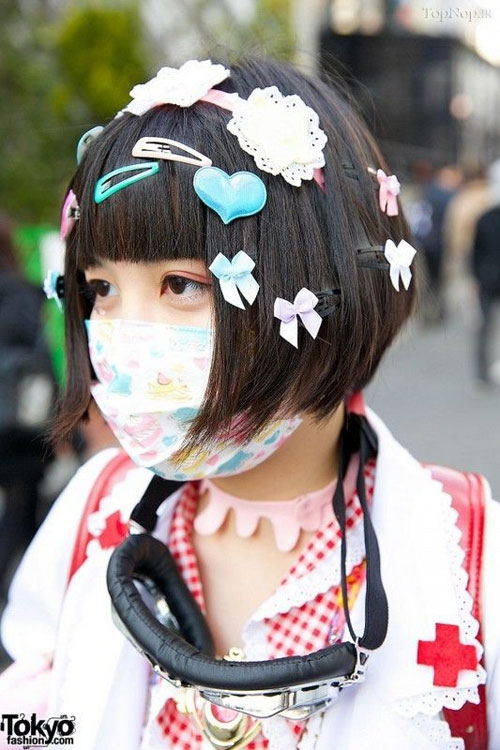تیپ وآرایش عجیب دختران ژاپنی +عکس 1