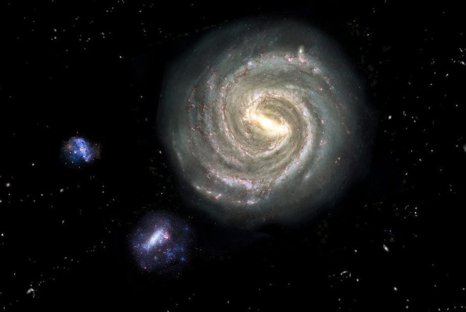 ابر ماژلانی بزرگ در حال برخورد با کهکشان راه شیری است 1