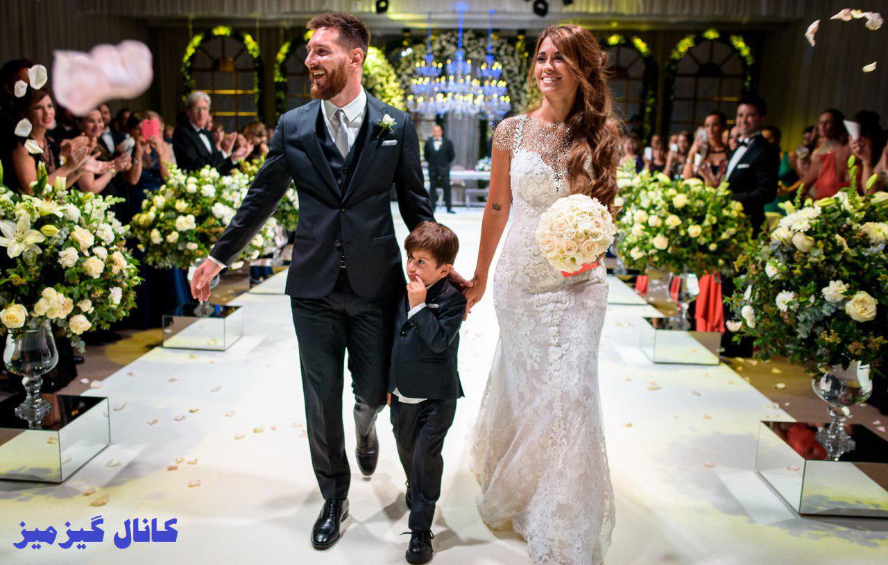 “عروسی لیونل مسی” برگزار شد+عکس ها+لباس توهین آمیز مادر مسی 1